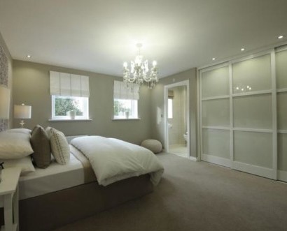 hbs electrical contractors new build electrical services case study Taylor wimpey the parks typical bedroom
