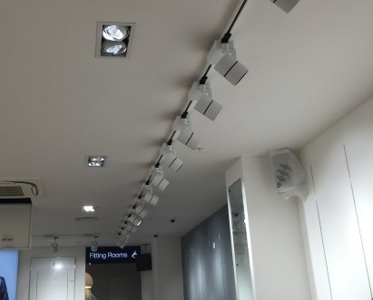 HBS Electrical commercial electrical services retail case study One New Change London full electrical installation LED lighting