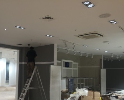 HBS Electrical commercial electrical services retail case study One New Change London full electrical installation LED lighting1