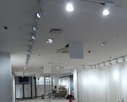 HBS Electrical commercial electrical services retail case study One New Change London LED lighting installation