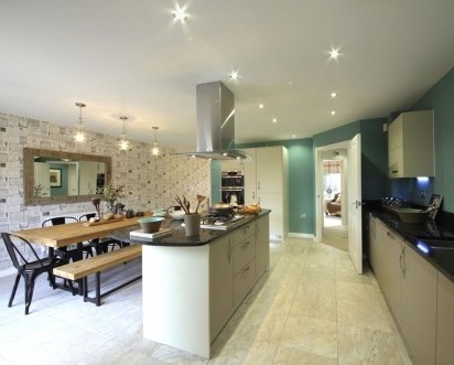 hbs electrical contractors new build electrical services case study Taylor wimpey the parks typical kitchen