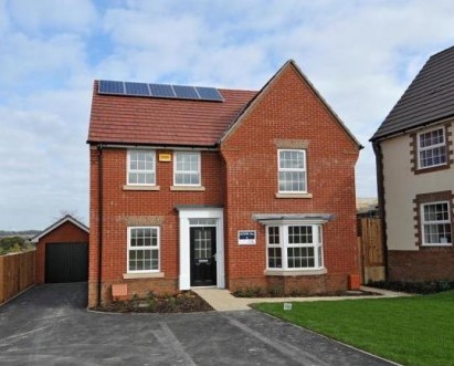 hbs new energies solar for new homes new build solar pv solar pv for new build houses Solar panels for new build housing case studies Bovis Windmill View2