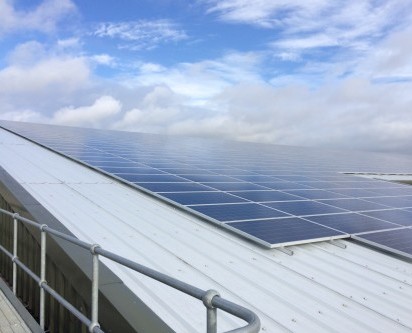 HBS new energies commercial solar pv installations solar panels for business Anglian Water case studies Hall roof2