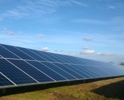 HBS new energies solar for commercial ground mount solar panel installation Anglian Water Services case studies3