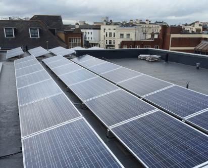 HBS New Energies solar for public sector First Wessex Bellevue case study mechanical and electrical services
